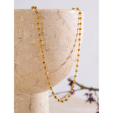 Aria Beaded Necklace – Waterproof Minimalist Jewelry for Layering | Huna Jewelry