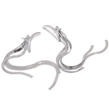 Mila Tassel Chain Drop Earrings – Long Hypoallergenic Statement | Huna Jewelry