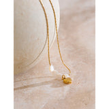Zoe Shell Heart Pendant – Chic & Trendy Necklace for Women | Huna Jewelry