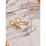 Blake Cross Drop Earrings – Delicate, Chic & Stylish Dangle | Huna Jewelry