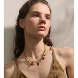 Adeline Fruit Charm Pendant Necklace – Playful Waterproof Jewelry | Huna Jewelry