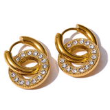 Alma Gold Floral Earrings – Elegant Nature-Inspired Jewelry | Huna Jewelry
