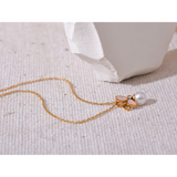 Lily Butterfly Pearl Necklace – Chic & Exquisite Jewelry Gift | Huna Jewelry