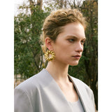 Polly Sunflower Earrings – Bold & Waterproof Statement Jewelry | Huna Jewelry