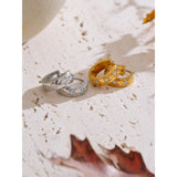 Stella Zirconia Star Hoop Earrings - Elegant & Allergy-Free | Huna Jewelry