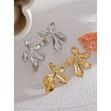 Blair Flower Stud Earrings – Elegant, Chic & Waterproof Design | Huna Jewelry