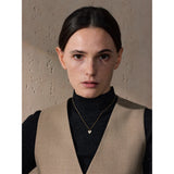 Lark Gold Heart Pendant Necklace – Natural Shell, Elegant & Chic | Huna Jewelry
