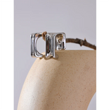 Desdemona Square Huggie Earrings – Modern Classic Style | Huna Jewelry