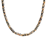 Sophia Tube Beads Necklace – Natural Stone Clavicle Jewelry Gift | Huna Jewelry