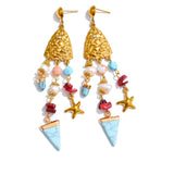 Lola Triangle Dangle Earrings – Beach-Inspired Lightweight Jewelry | Huna Jewelry