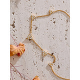 Stella Triangle Charm Necklace – Shiny Cubic Zirconia Collar Jewelry | Huna Jewelry