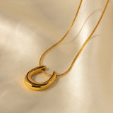 18K Gold-Plated Minimalist Necklace – Timeless Classic Chain | Huna Jewelry