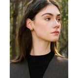 Odessa Round Stud Earrings – Vintage Classic Waterproof Jewelry | Huna Jewelry
