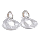 Libby Hollow Round Drop Earrings – Lightweight, Chic & Waterproof | Huna Jewelry