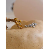 Celestia Round Link Ring – Elegant Cubic Zirconia Jewelry | Huna Jewelry
