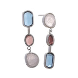 Lilia Natural Stone Drop Earrings – Elegant Dangle Jewelry for Women | Huna Jewelry