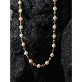 Felicity Pearl & Stone Beads Necklace – Elegant Everyday Jewelry | Huna Jewelry