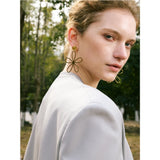 Irene Hollow Flower Drop Earrings – Lightweight Statement Jewelry | Huna Jewelry