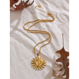 Marin Sun Pendant Necklace – Waterproof Elegant Jewelry | Huna Jewelry