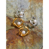 Kylie Pearl Stud Earrings – Classic & Chic Everyday Jewelry | Huna Jewelry