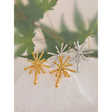 Fleur Firework Stud Earrings – Dazzling & Unique Piece | Huna Jewelry