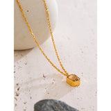 Odessa Champagne Zirconia Pendant – Elegant & Sparkly Necklace | Huna Jewelry