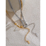 Ember Two-Row Tennis Chain – Sparkling & Elegant Necklace | Huna Jewelry