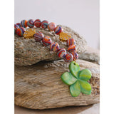 Delilah Colorful Beaded Necklace – Flower Pendant Boho Jewelry | Huna Jewelry