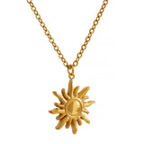 Eviana Gold Sun Pendant Necklace – Stainless Steel & Stylish | Huna Jewelry