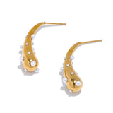 Anabia Waterdrop Pearl Earrings – Elegant & Timeless Jewelry | Huna Jewelry