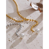 Agatha Pearl Beaded Y Necklace – Classic & Elegant Jewelry | Huna Jewelry
