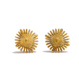 Lavender Flower Stud Earrings – Small, Water-Resistant & Elegant | Huna Jewelry
