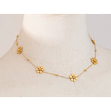 Nara Flower Chain Necklace – Delicate & Waterproof Jewelry | Huna Jewelry