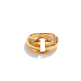 Elena Smooth Band Ring – Modern & Rust-Resistant Fashion Jewelry | Huna Jewelry