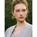 Barbara Starfish Stud Earrings – Large, Smooth & Polished Design | Huna Jewelry
