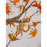 Kourtney Minimalist U-Shape Huggie Earrings – Sleek Everyday Elegance | Huna Jewelry