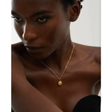 Eviana Gold Sun Pendant Necklace – Stainless Steel & Stylish | Huna Jewelry