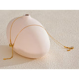 Camila Cubic Zirconia Pendant Necklace – Chic Square Bead Chain | Huna Jewelry