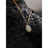 Livia Opal Pendant Necklace – Dainty & Elegant Jewelry | Huna Jewelry