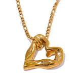 Mayana Heart Pendant Necklace – Minimalist & Modern Jewelry | Huna Jewelry