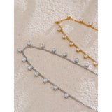 Lucy Cubic Zirconia Charm Necklace – Chic Sparkling Jewelry | Huna Jewelry