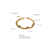 Mercy Cuban Chain Bracelet – Trendy & Chic with Cubic Zirconia | Huna Jewelry