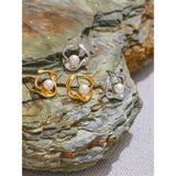 Kylie Pearl Stud Earrings – Classic & Chic Everyday Jewelry | Huna Jewelry