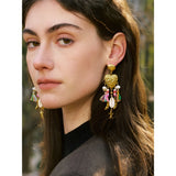 Holland Heart & Seashell Starfish Earrings – Beach-Inspired Dangles | Huna Jewelry