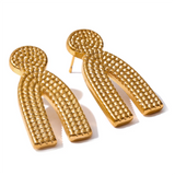 Teleri U-Shaped Earrings – Modern & Hypoallergenic Minimalist | Huna Jewelry