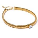 Fallon Thick Choker Necklace – Waterproof, Bold & Chic Jewelry | Huna Jewelry