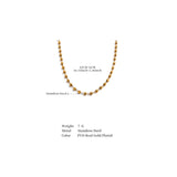 Aria Beaded Necklace – Waterproof Minimalist Jewelry for Layering | Huna Jewelry