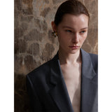 Indie Flower Pearl Stud Earrings – Waterproof & Modern Classic | Huna Jewelry
