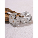 Delia Large Flower Stud Earrings – Bold & Elegant Jewelry | Huna Jewelry
