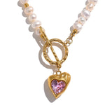 Harriet Pearl Heart Necklace – Dainty & Timeless Jewelry | Huna Jewelry